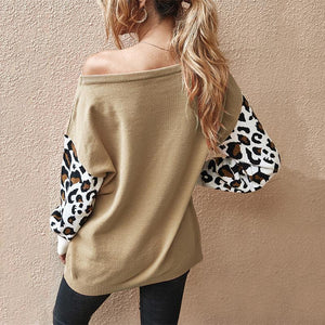 Bomshe Print Patchwork Grey Top