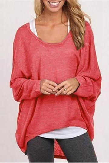Blouse Casual Loose Tops Shirts Sweater Pullovers - Melonpook