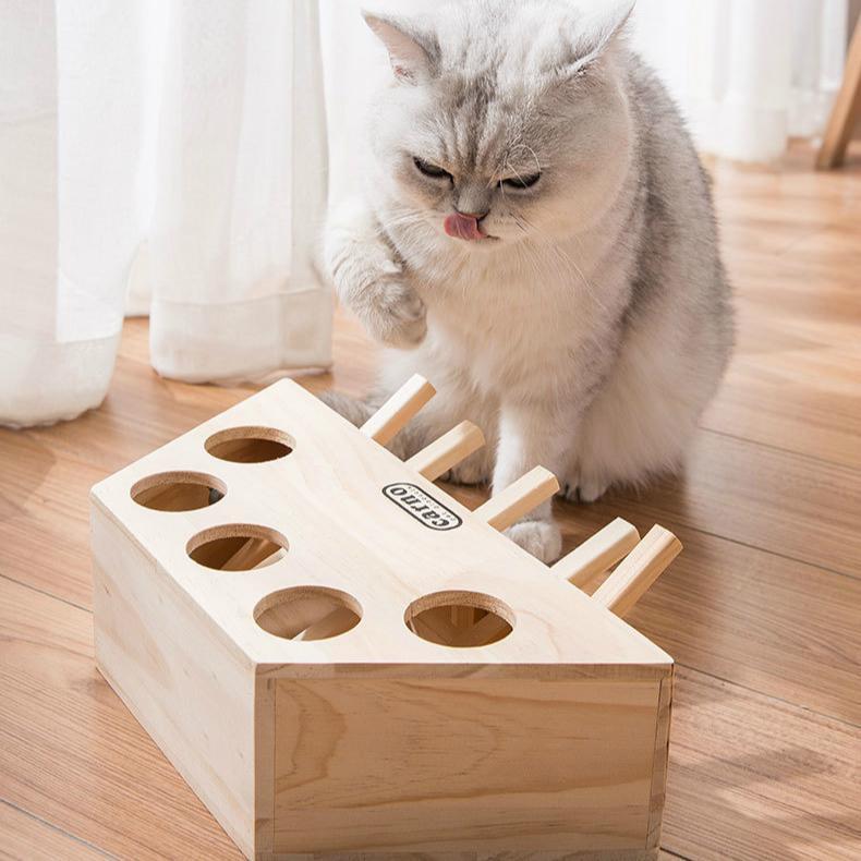 100% Wooden Cat Hit Gophers