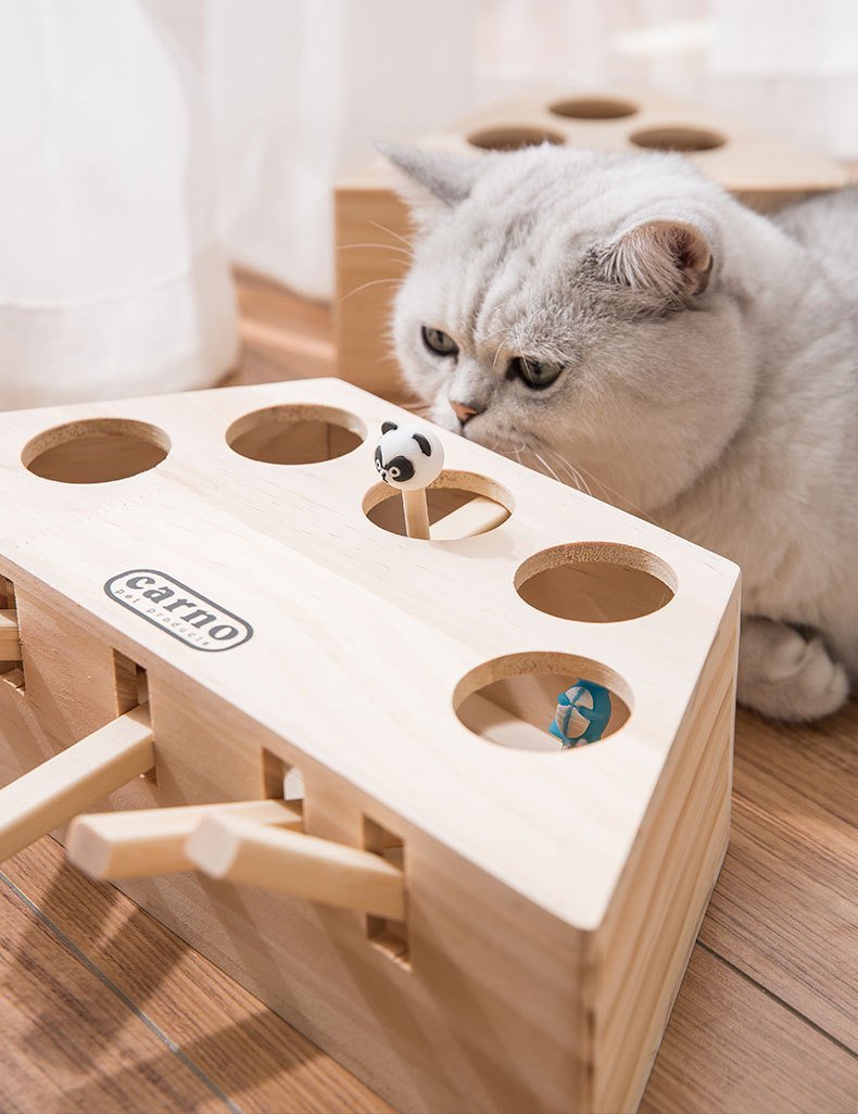 100% Wooden Cat Hit Gophers