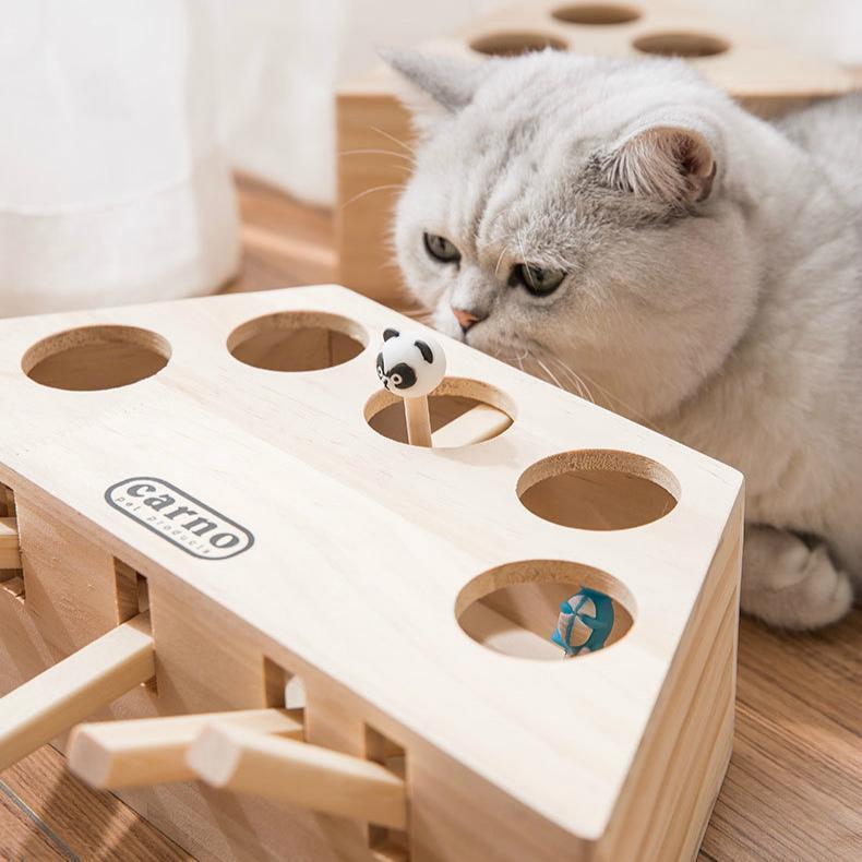 100% Wooden Cat Hit Gophers