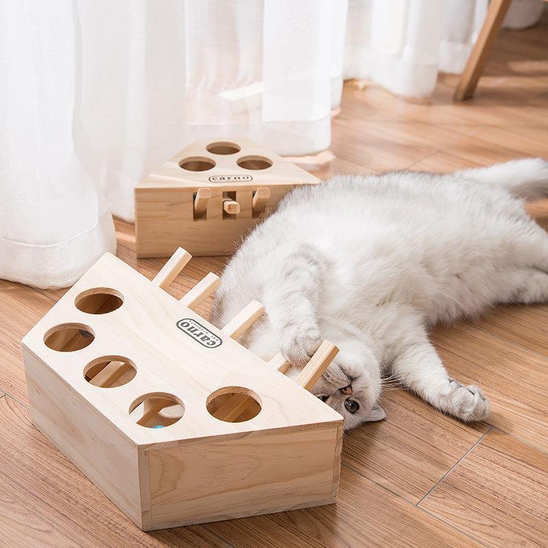 100% Wooden Cat Hit Gophers