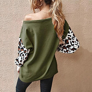 Bomshe Print Patchwork Grey Top