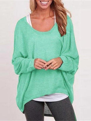 Blouse Casual Loose Tops Shirts Sweater Pullovers - Melonpook