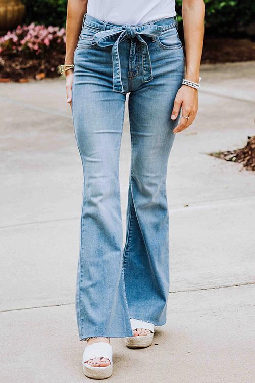 Belted Loose High Waist Jeans