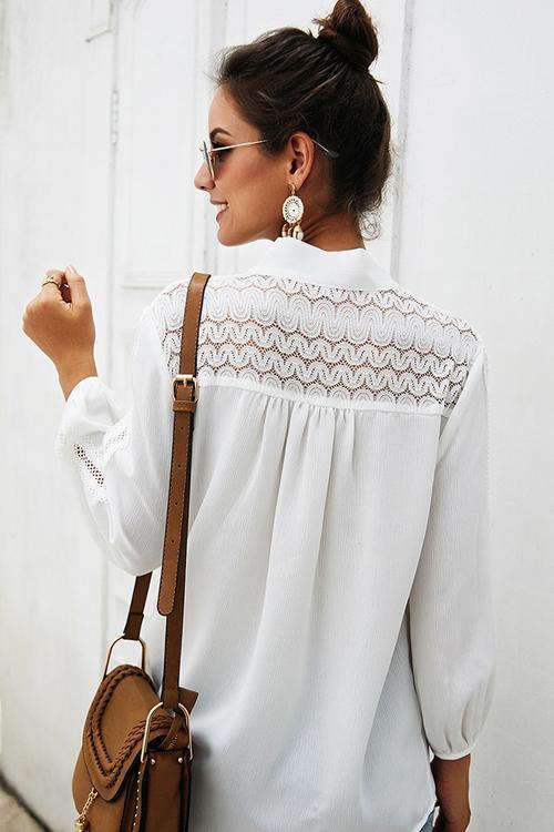 Andie Lace Long Sleeve Top - 2 Colors