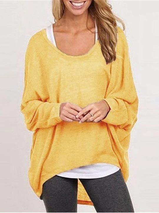 Blouse Casual Loose Tops Shirts Sweater Pullovers - Melonpook