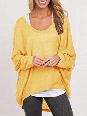 Blouse Casual Loose Tops Shirts Sweater Pullovers - Melonpook
