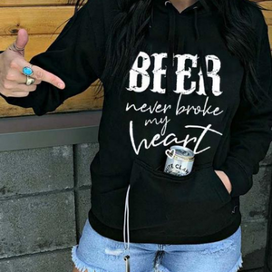 Busch Light Print Drawstring Pullover Hoodies With Pocket