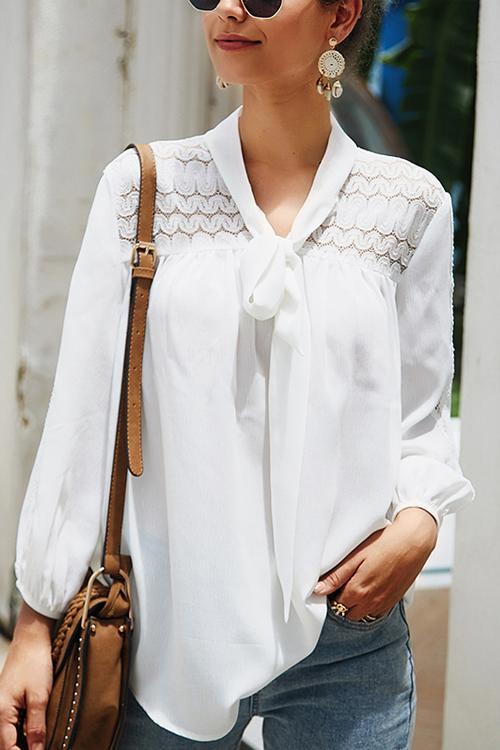 Andie Lace Long Sleeve Top - 2 Colors