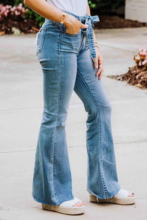 Belted Loose High Waist Jeans