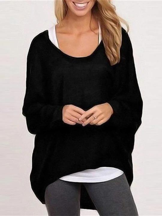 Blouse Casual Loose Tops Shirts Sweater Pullovers - Melonpook