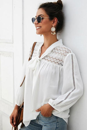 Andie Lace Long Sleeve Top - 2 Colors