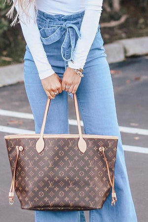 Belted Loose High Waist Jeans