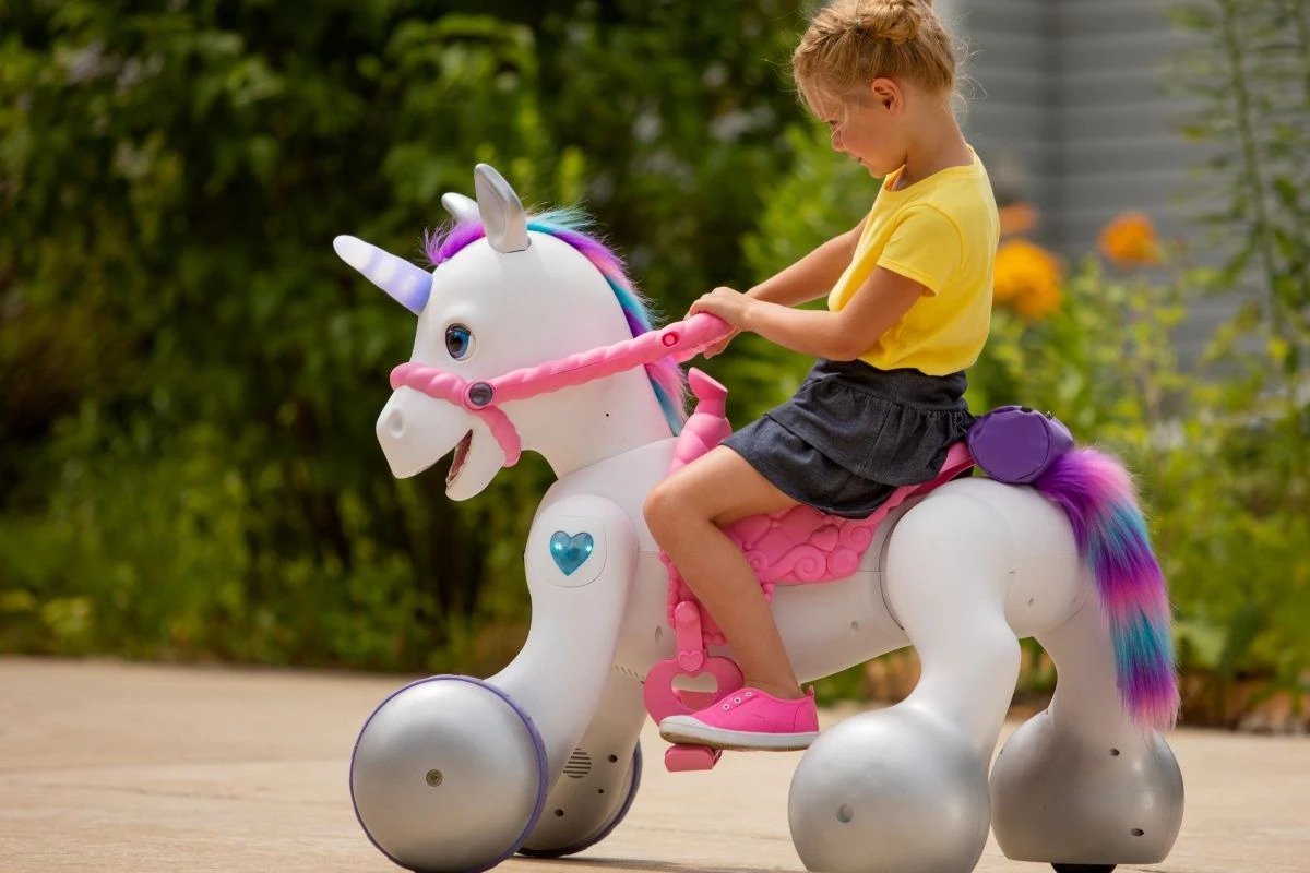 BEST GIFT CHOICE Latest 12-Volt Unicorn Smart Interactive Ride-On Toy (Special Offer Today Only & Free Shipping)
