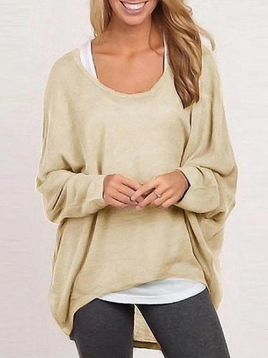 Blouse Casual Loose Tops Shirts Sweater Pullovers - Melonpook