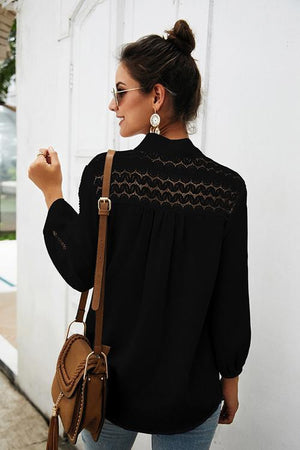 Andie Lace Long Sleeve Top - 2 Colors