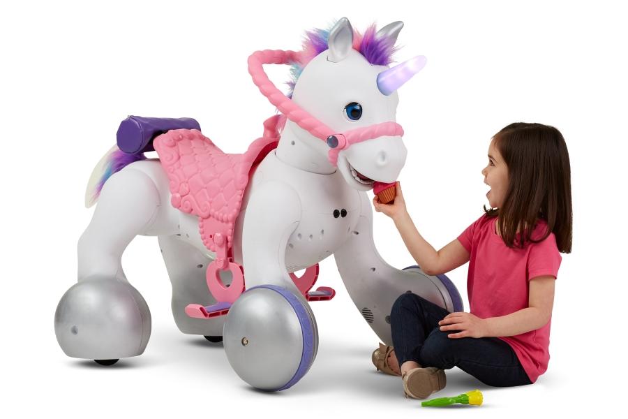 BEST GIFT CHOICE Latest 12-Volt Unicorn Smart Interactive Ride-On Toy (Special Offer Today Only & Free Shipping)