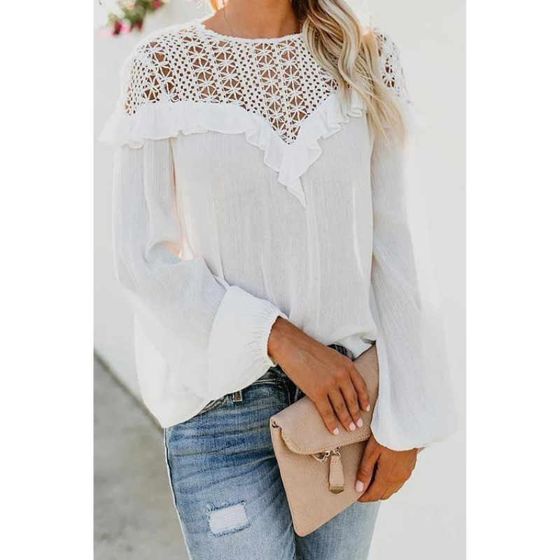 Absolute Adoration Lace Embroidered Shirt