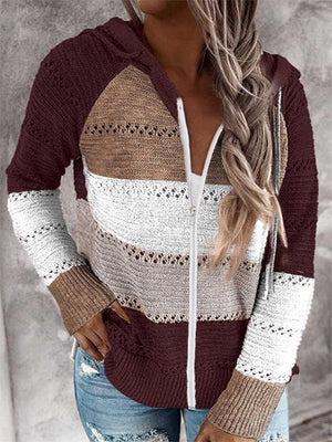 Beach Bonfire Zipper Jacket