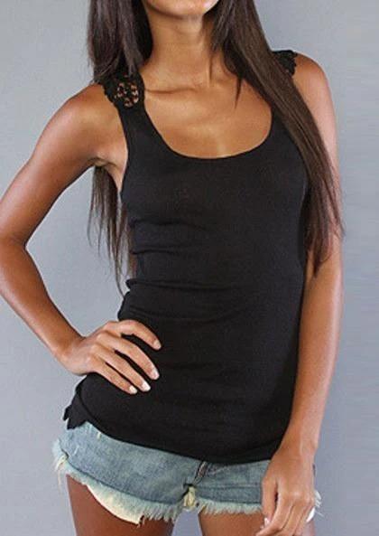 Black Rose Lace Top