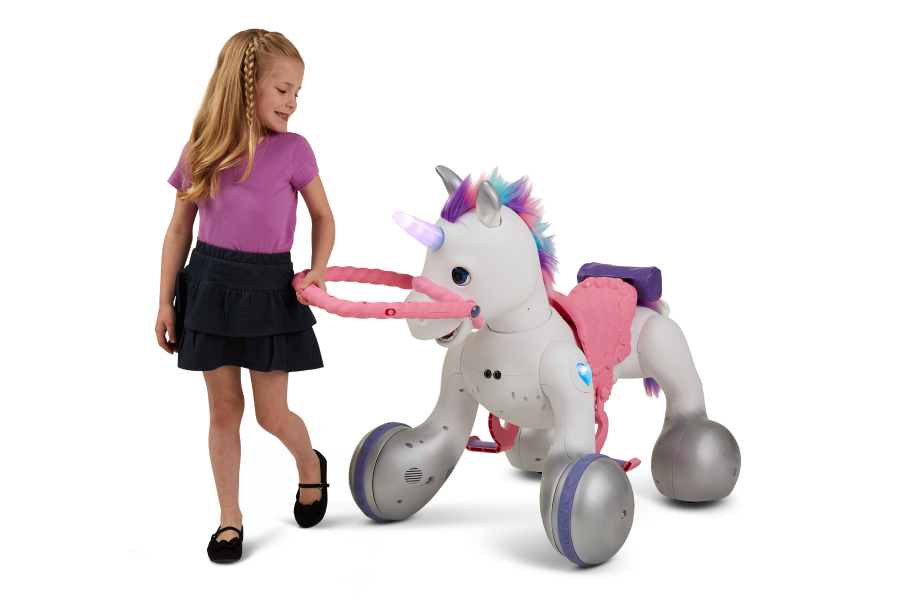BEST GIFT CHOICE Latest 12-Volt Unicorn Smart Interactive Ride-On Toy (Special Offer Today Only & Free Shipping)