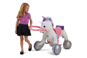 BEST GIFT CHOICE Latest 12-Volt Unicorn Smart Interactive Ride-On Toy (Special Offer Today Only & Free Shipping)